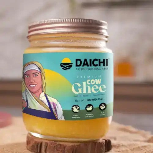 Daichi Premium Cow Ghee | Pure, Natural, and Healthy | Grass-Fed Cows | Crafted in Small Batches Daichi Premium Cow Ghee | Pure, Natural, and Healthy | Grass-Fed Cows | Crafted in Small Batches