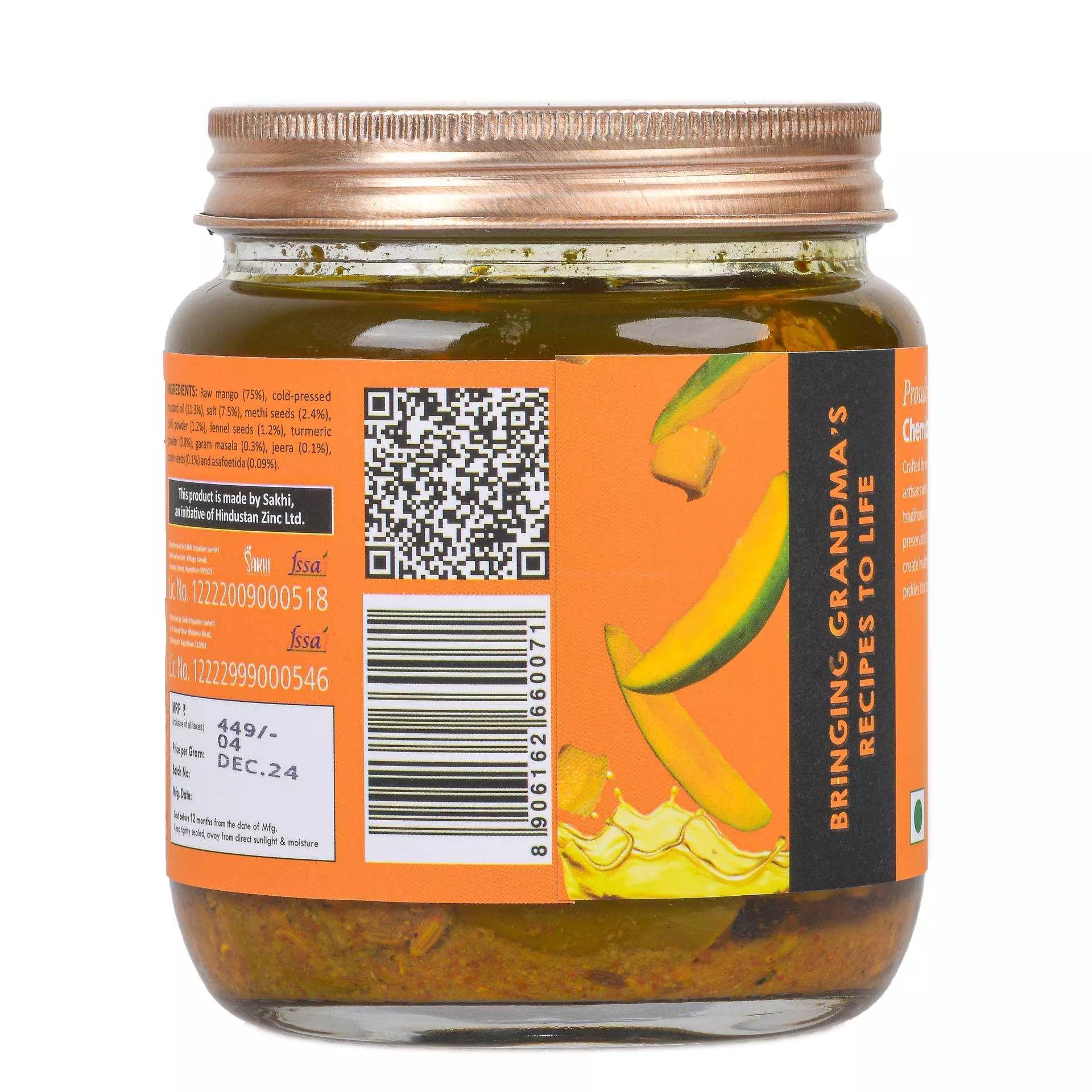 Daichi Handmade Mango Pickle | Cold-Pressed Oil & Traditional Recipe Pickle Daichi Handmade Mango Pickle | Cold-Pressed Oil & Traditional Recipe Pickle