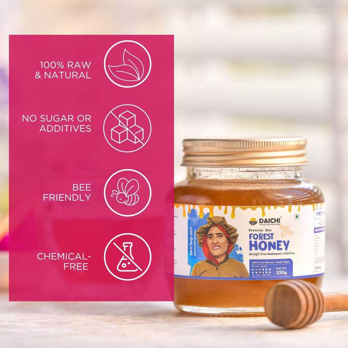 Daichi Natural Forest Honey | Glass bottle Daichi Natural Forest Honey | Glass bottle