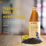 Daichi - Extra-Virgin Wood Pressed Mustard Oil | Glass bottle 1000 ml x 2