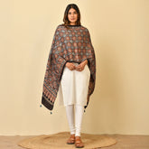 Ajrakh Handblock Modal Silk Stole