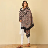 Ajrakh Handblock Printed Cotton Dupatta