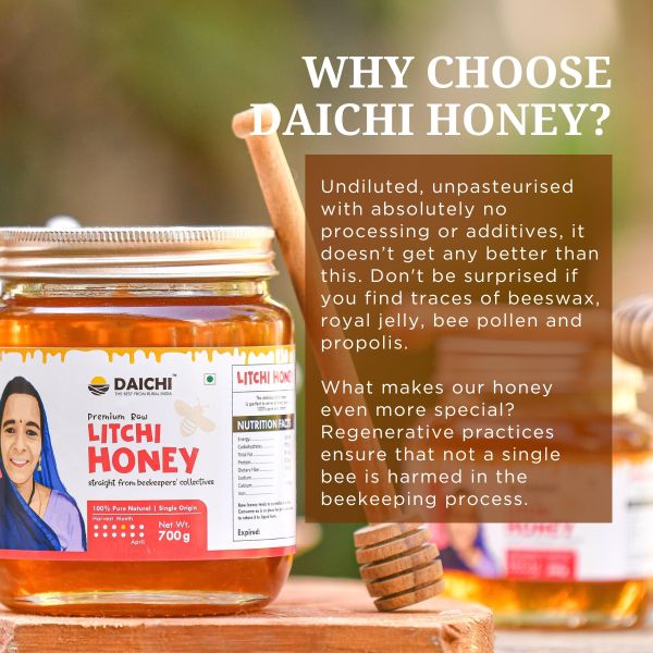 Daichi Litchi Honey | 100% Raw Processed Honey | Natural Antioxidant | No Sugar Added or Additives Daichi Litchi Honey | 100% Raw Processed Honey | Natural Antioxidant | No Sugar Added or Additives