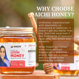 Daichi Litchi Honey | 100% Raw Processed Honey | Natural Antioxidant | No Sugar Added or Additives