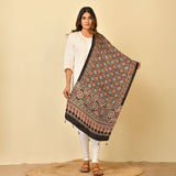 Ajrakh Handblock Modal Silk Stole
