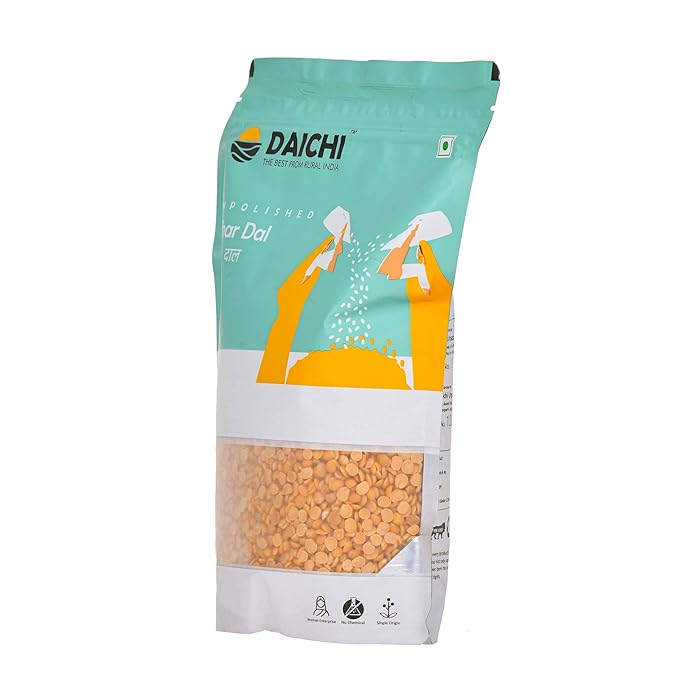 Daichi Unpolished Arhar Dal | Fibre & Nutrient Rich | Single Origin | Chemical Free | Sun-Dried | Crafted by Rural Women Daichi Unpolished Arhar Dal | Fibre & Nutrient Rich | Single Origin | Chemical Free | Sun-Dried | Crafted by Rural Women