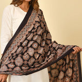 Ajrakh Handblock Printed Cotton Dupatta
