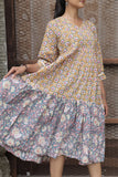 Basanti-Neel Tiered Dress