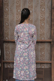 Neelam-Gul V-Neck straignt kurti