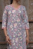 Neelam-Gul V-Neck straignt kurti
