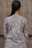Surkh-Yoke Gathered Kurti