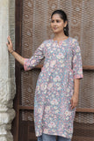 Surkh-Jaal Gathered Kurta