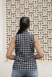 Black & White Handloom Cotton Checkered Shirt