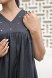 Cotton Slub | Handcrafted Embroidery | Flared Silhouette | Breathable Fabric | Everyday Comfort | Easy Styling