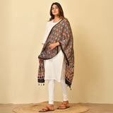 Ajrakh Handblock Modal Silk Stole