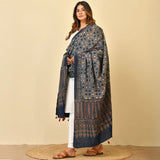 Indigo Ajrakh Cotton Dupatta
