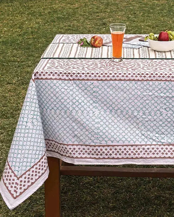 Refreshing Organic Cotton Dining Table-Cover - Jaiv Refreshing Organic Cotton Dining Table-Cover - Jaiv