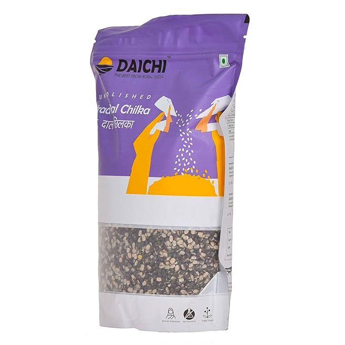 Daichi Unpolished Urad Dal Chilka | Fibre & Nutrient Rich | Single Origin | Chemical Free | Sun- Dried | Crafted by Rural Women Daichi Unpolished Urad Dal Chilka | Fibre & Nutrient Rich | Single Origin | Chemical Free | Sun- Dried | Crafted by Rural Women