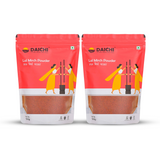 Daichi Pure Red Chilli (Lal Mirch) | 100% Pure Lal Mirch | Single Origin | Unadulterated | Chemical-Free | Sun-Dried | Handcrafted in Small Batches by Rural Women