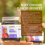 Daichi Jamun Honey - 100% Raw & Unprocessed, Straight from beekeepers, Cruelty-free, No Sugar or Additives