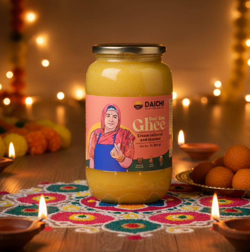 Daichi Pure A2 Desi Bilona Cow Ghee | Pure, Natural, and Healthy Cow Ghee | Handmade with Bilona Method | Daichi Ghee Daichi Pure A2 Desi Bilona Cow Ghee | Pure, Natural, and Healthy Cow Ghee | Handmade with Bilona Method | Daichi Ghee