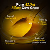 Daichi Desi Bilona Cow Ghee | Indigenous A2 Cow Milk | Crafted Using Bilona Method | Pure, Natural & Healthy | Straight from Farm to Table
