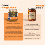 Daichi Handmade Mango Pickle | Cold-Pressed Oil & Traditional Recipe Pickle