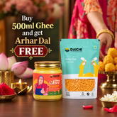 Daichi Desi Bilona Cow Ghee | Indigenous A2 Cow Milk | Crafted Using Bilona Method | Pure, Natural & Healthy | Straight from Farm to Table (Arhar Dal Free)