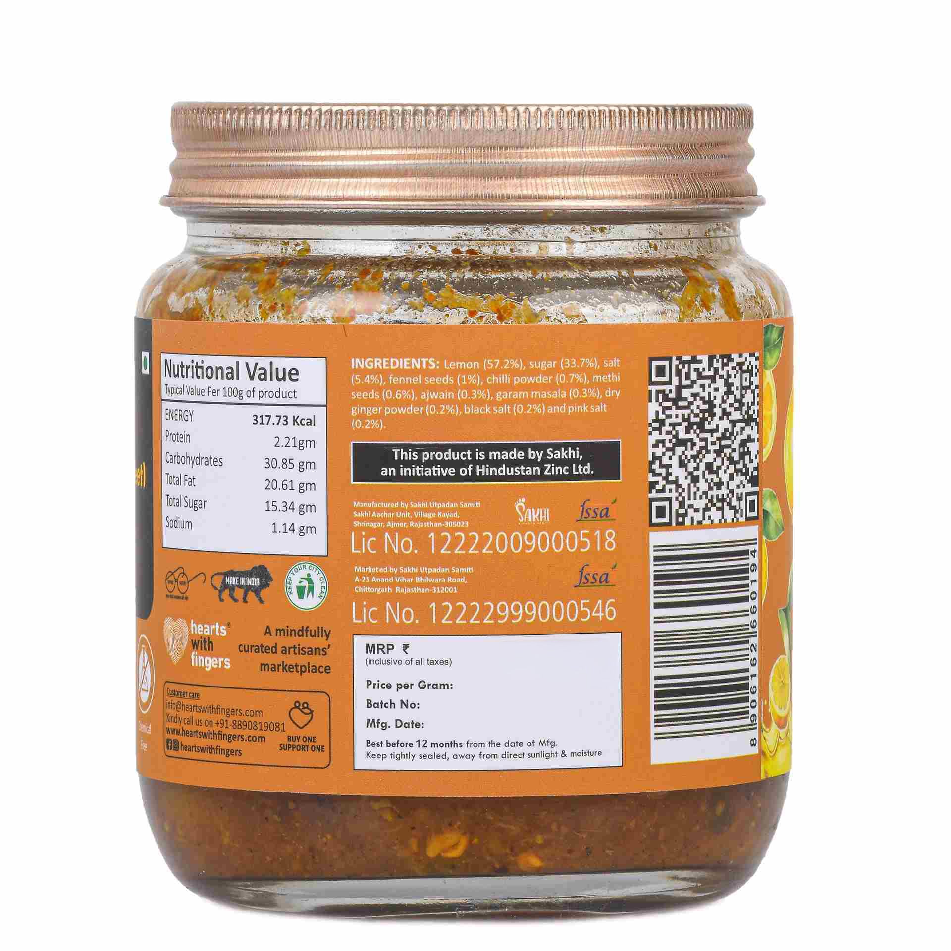 Daichi Sweet Lemon Pickle | Traditional Taste, Cold-Pressed Oil & Natural Daichi Sweet Lemon Pickle | Traditional Taste, Cold-Pressed Oil & Natural