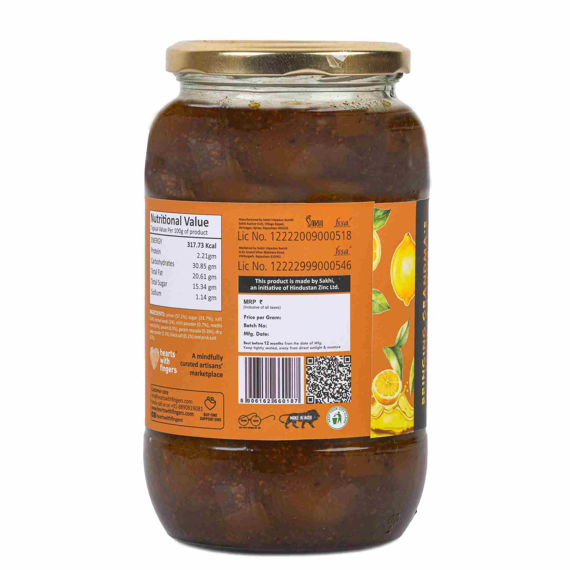 Daichi Sweet Lemon Pickle | Traditional Taste, Cold-Pressed Oil & Natural Daichi Sweet Lemon Pickle | Traditional Taste, Cold-Pressed Oil & Natural