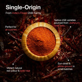 Daichi Pure Red Chilli (Lal Mirch) | 100% Pure Lal Mirch | Single Origin | Unadulterated | Chemical-Free | Sun-Dried | Handcrafted in Small Batches by Rural Women