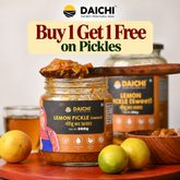 Daichi Sweet Lemon Pickle | Traditional Taste, Cold-Pressed Oil & Natural