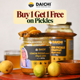 Daichi Tangy Lemon Pickle | Crafted with Love by Women Artisans | Sun-Cured, Handmade with In-House Spices