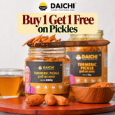 Daichi Turmeric Pickle | Crafted with Love by Women Artisans | Sun Cured | Cold-Pressed Mustard Oil | In-House Spices