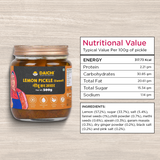 Homemade Achar Combo Saver Pack | Lemon Sweet + Lemon Khatta | Cured in Cold-Pressed Mustard Oil | No Preservatives (Pack of 2)