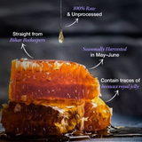 Daichi Jamun Honey - 100% Raw & Unprocessed, Straight from beekeepers, Cruelty-free, No Sugar or Additives