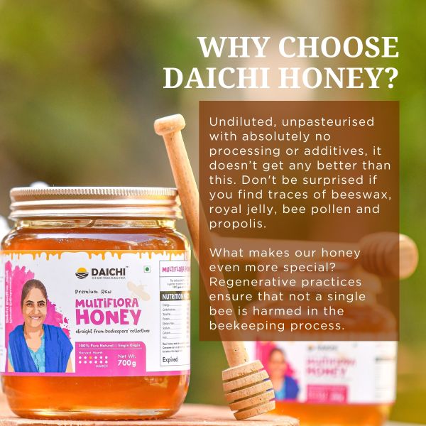 Daichi Multiflora Honey | 100% Raw & Unprocessed | No Sugar or Additives Daichi Multiflora Honey | 100% Raw & Unprocessed | No Sugar or Additives