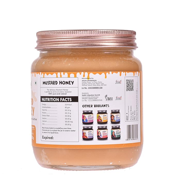 Daichi Natural Mustard Honey | Glass bottle Daichi Natural Mustard Honey | Glass bottle