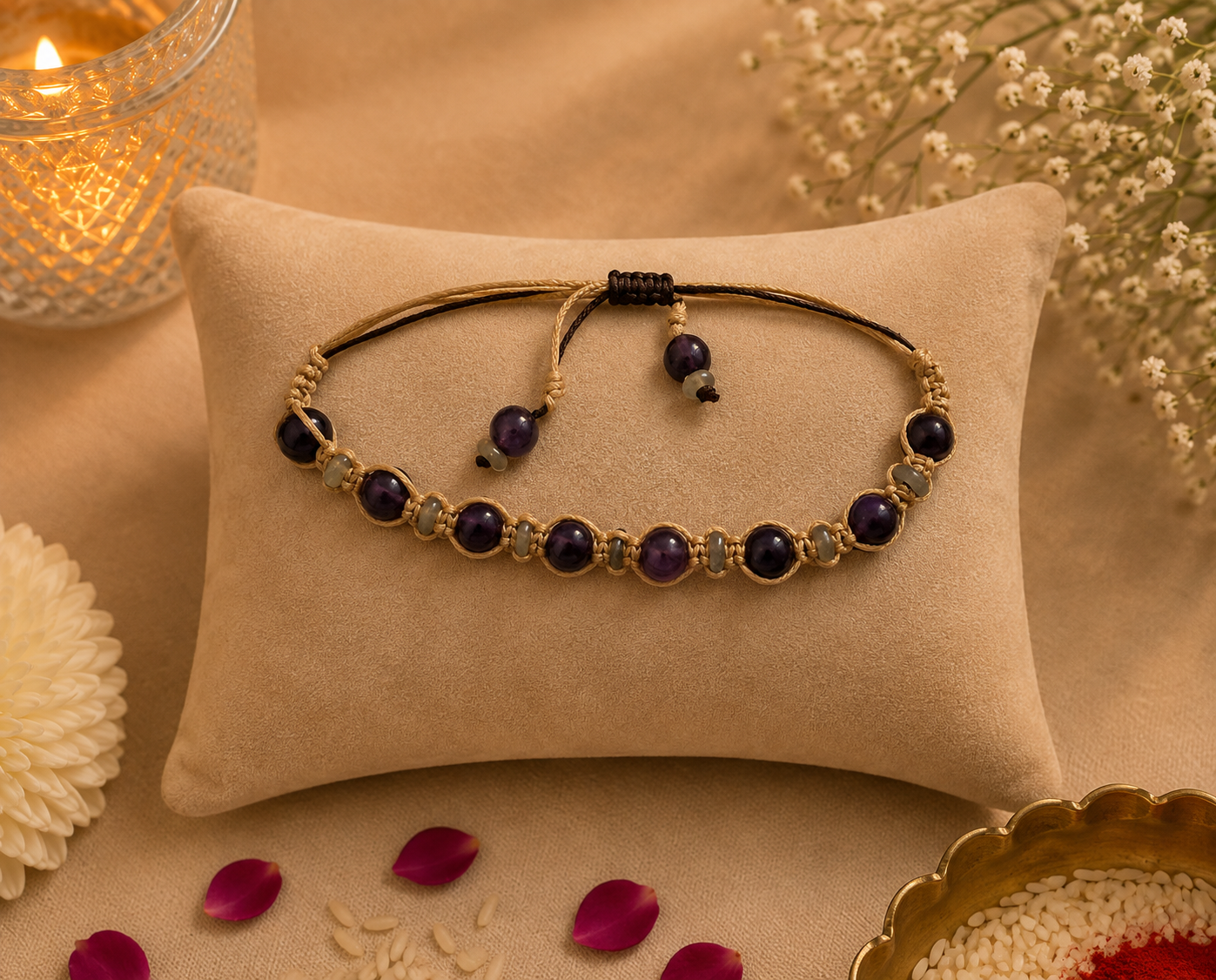 Amethyst Grace Rakhi