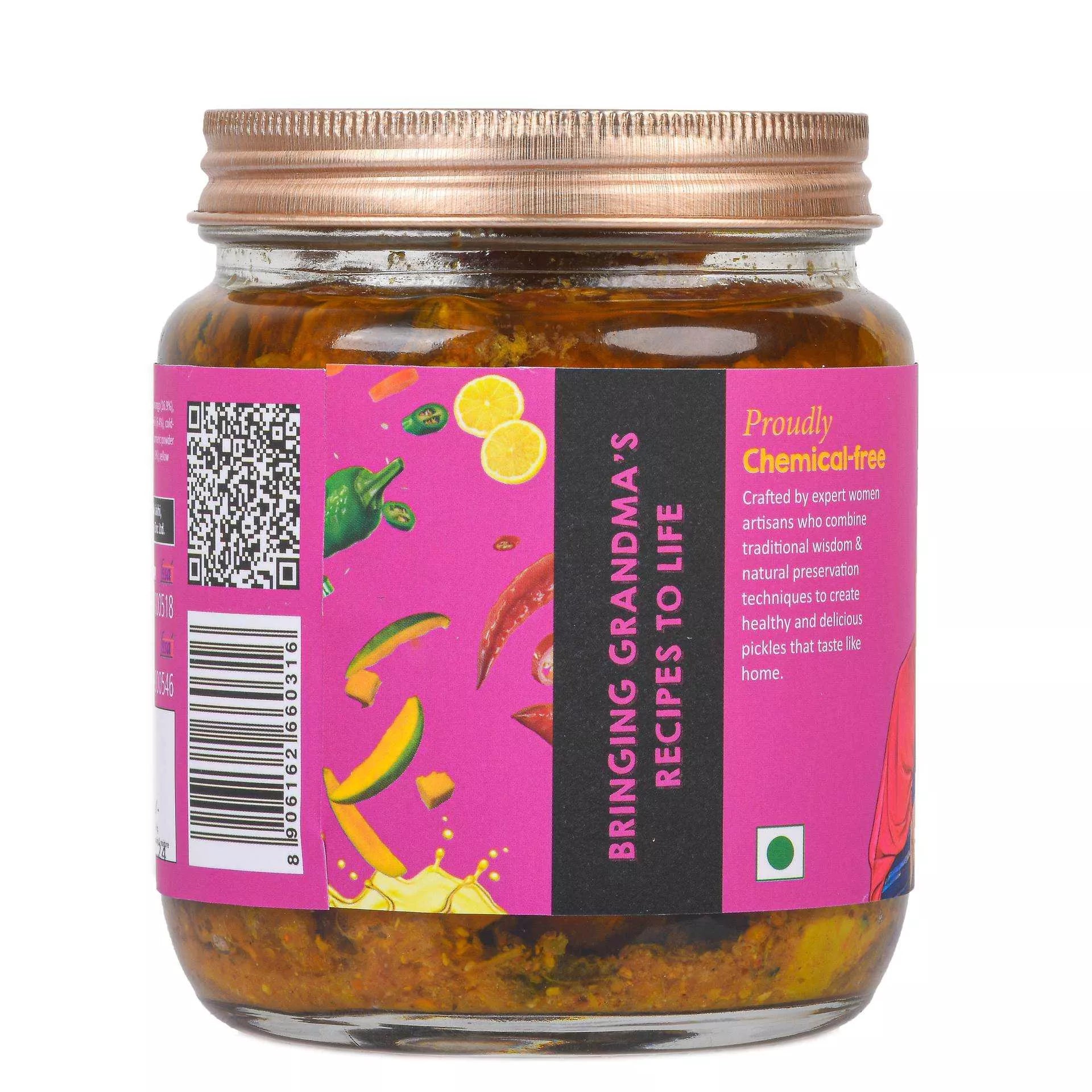Daichi Mixed Pickle | Crafted with Love by Women Artisans | Sun Cured | Cold-Pressed Mustard Oil | In-House Spices