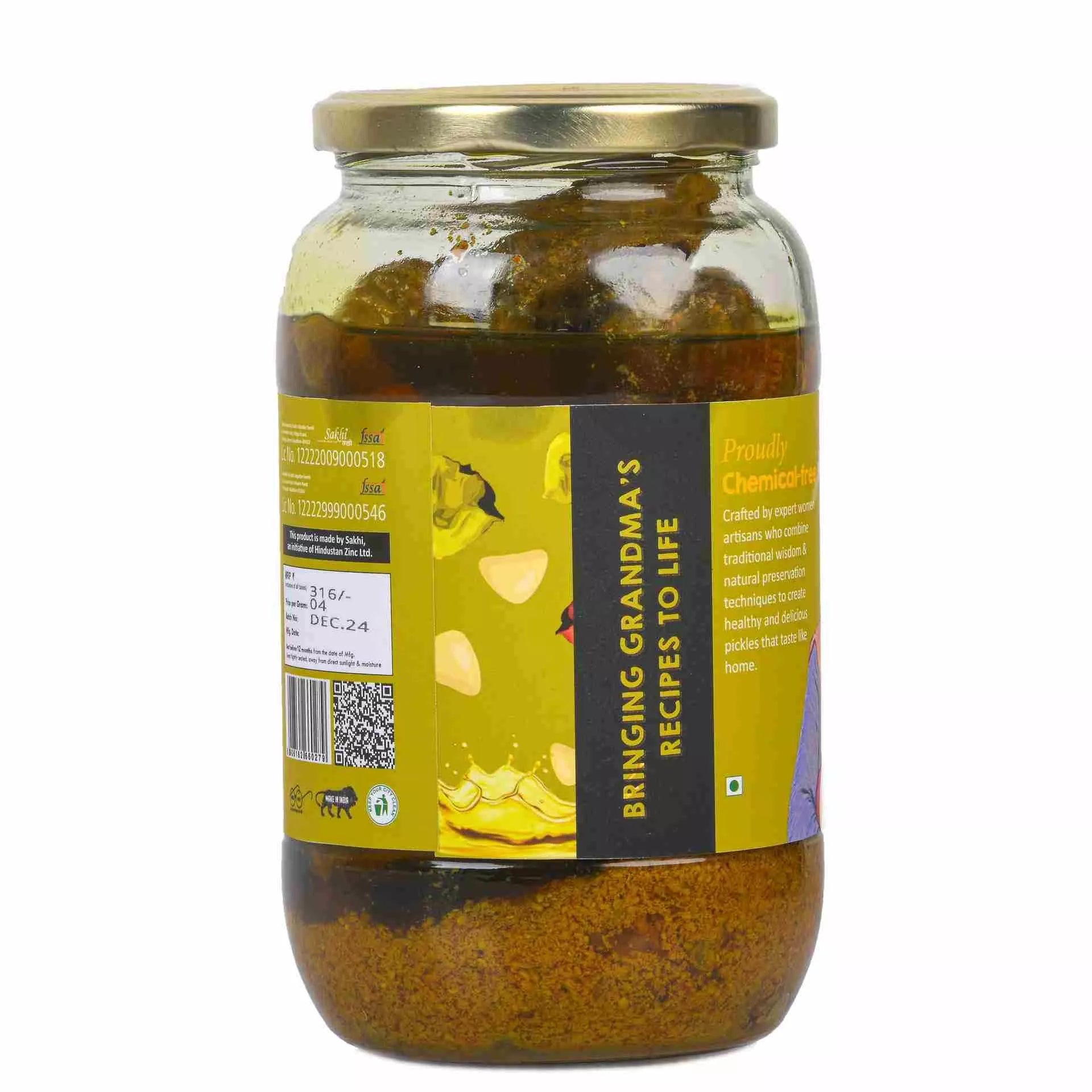 Daichi Singhara Pickle | Crafted with Love by Women Artisans | Sun Cured | Cold-Pressed Mustard Oil | In-House Spices