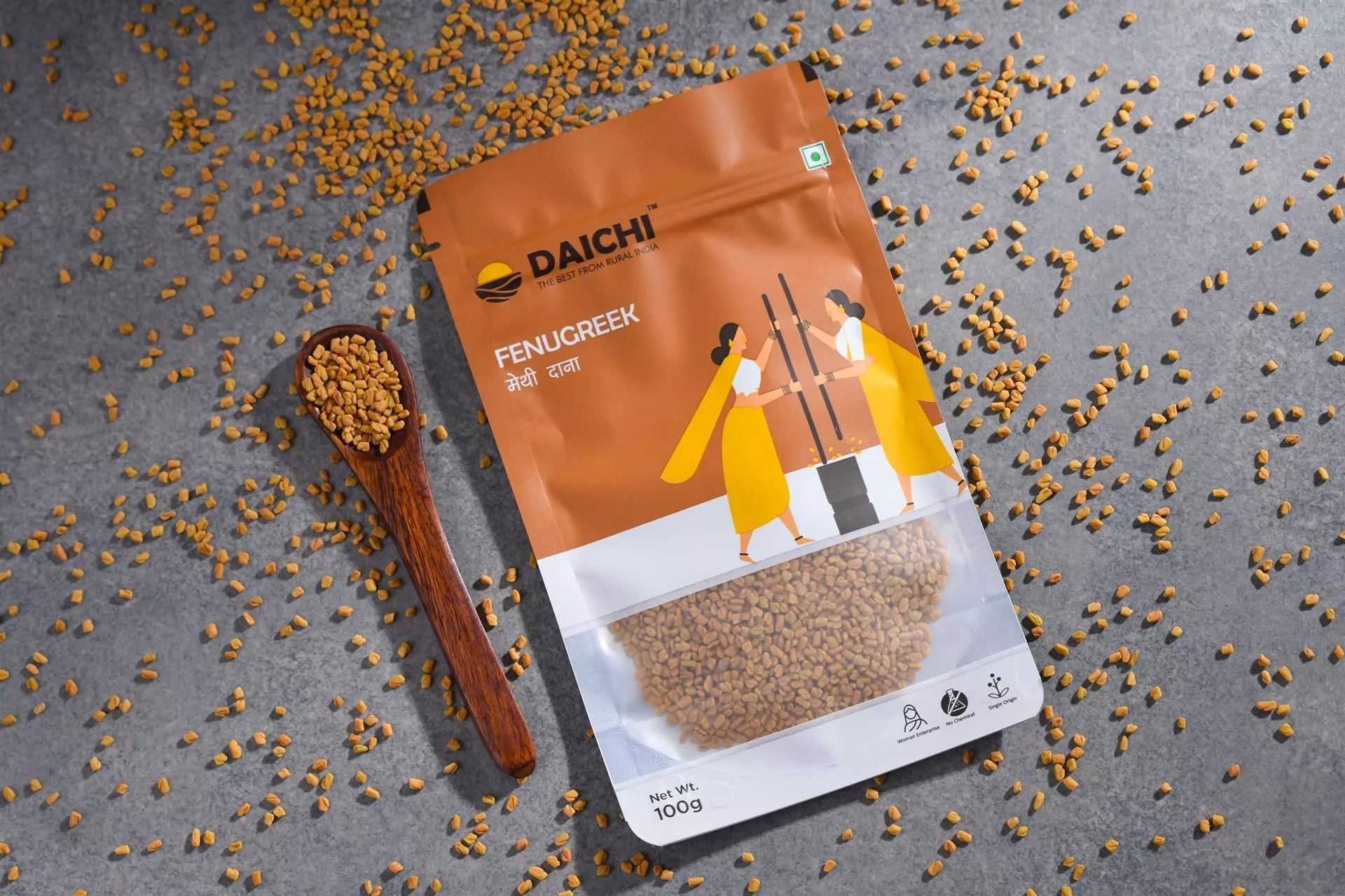 Daichi Fenugreek (Methi) | 100% Pure, Natural & Handmade by Rural Women