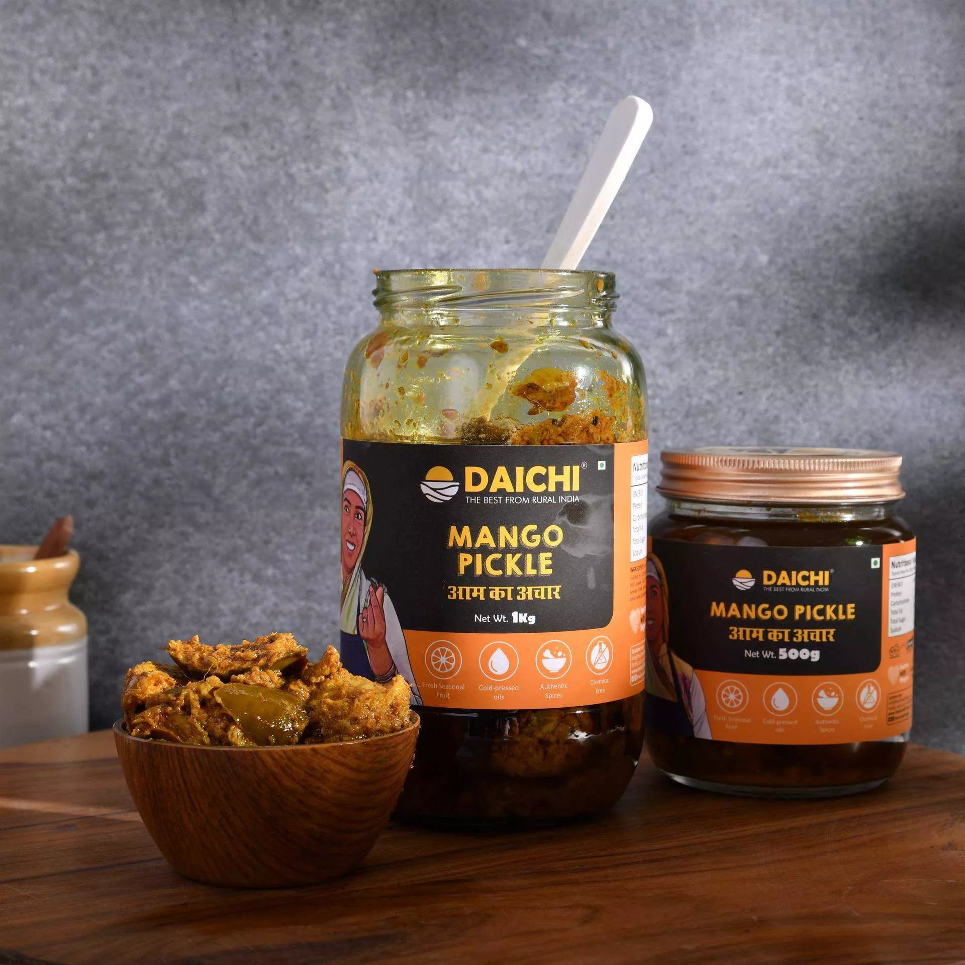 🎁 Daichi Handmade Mango Pickle | Cold-Pressed Oil & Traditional Recipe Pickle (100% off)