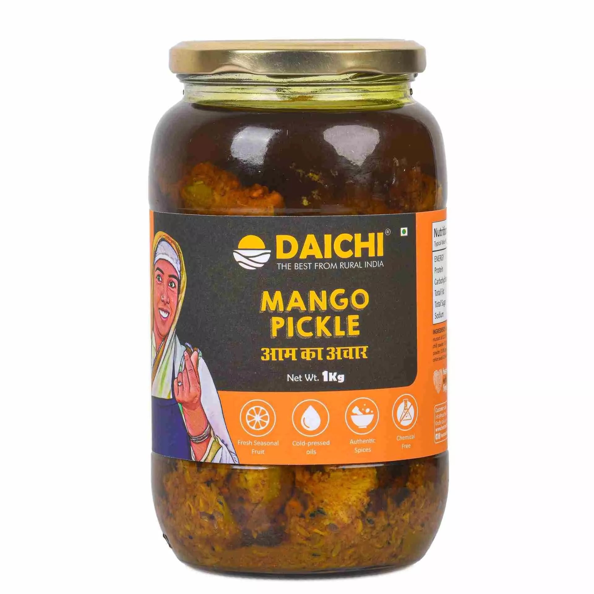 Daichi Handmade Mango Pickle | Cold-Pressed Oil & Traditional Recipe Pickle