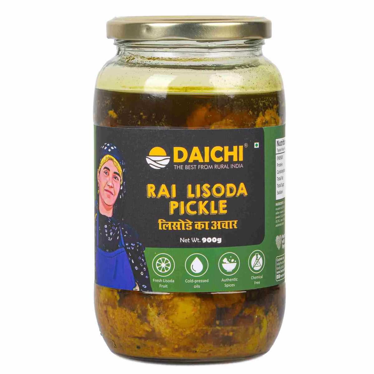 Daichi Handcrafted Lisoda (Raai) Pickle | Glass Jars