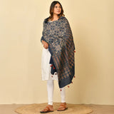 Indigo Ajrakh Cotton Dupatta