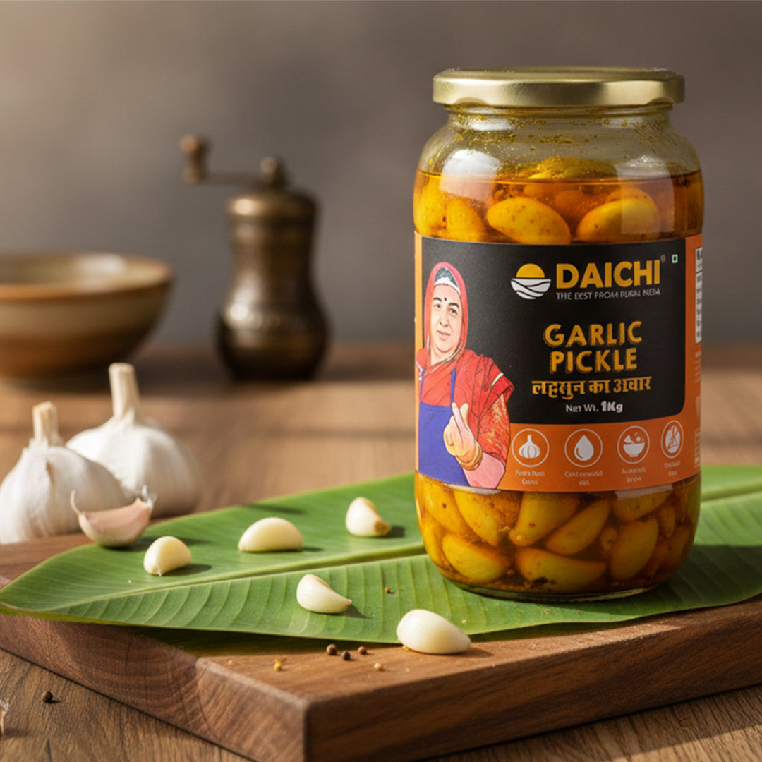 Daichi Handcrafted Garlic Pickle | Glass Jars