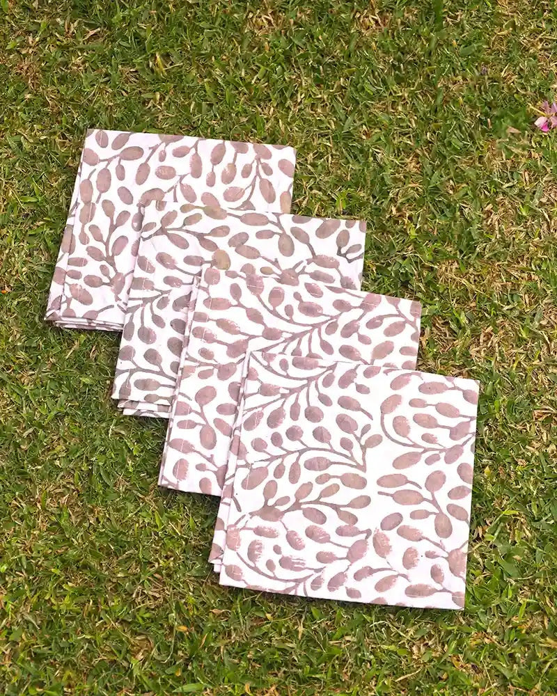 Set of Contemporary Organic Cotton Napkins - Jaiv