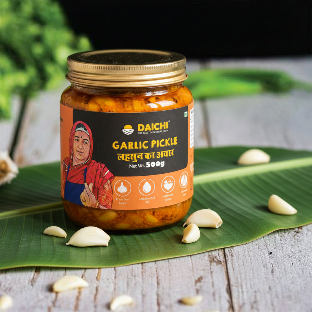 Daichi Handcrafted Garlic Pickle | Glass Jars