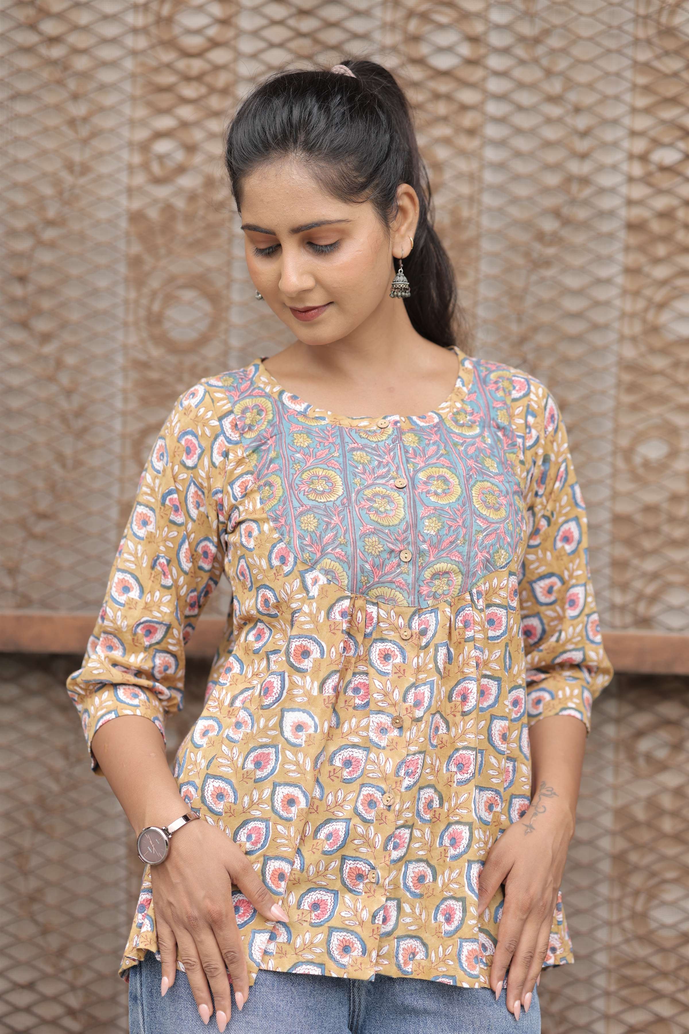 Malhar Yoke Tunic